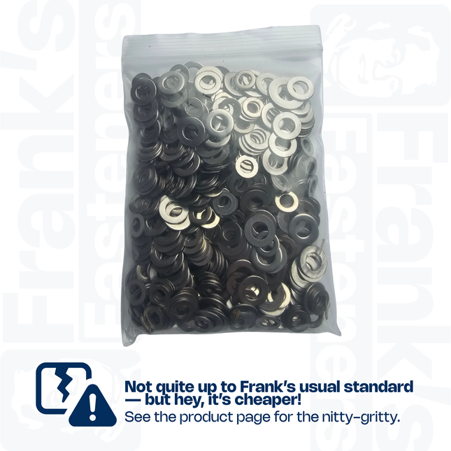 M6 & M8 Flat Washers, Stainless Steel A2