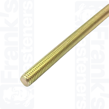 M8 x 1000mm Threaded Bar - Yellow Zinc Plated Steel (8.8)