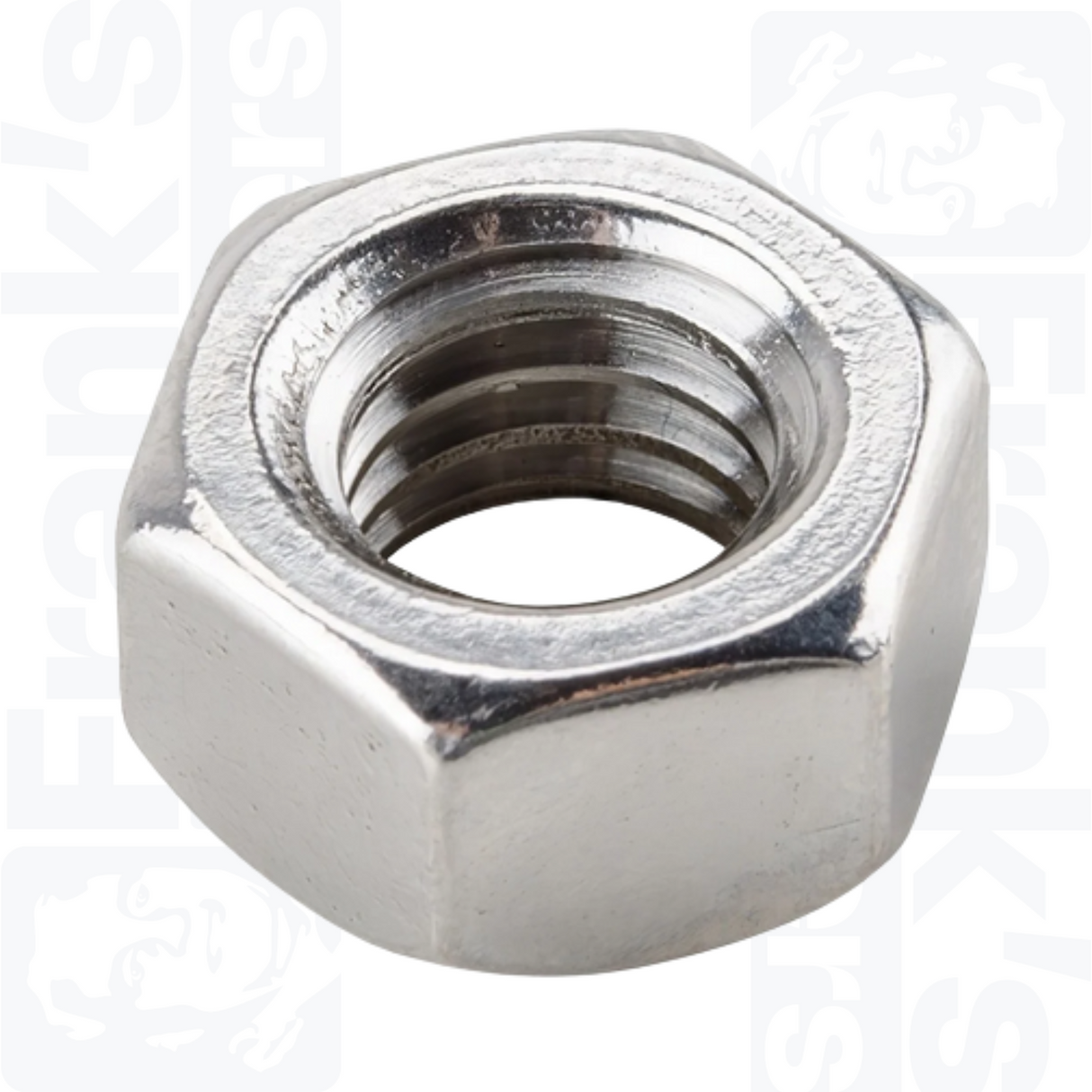 5/16" UNC Hexagon Nuts, Zinc Plated Steel