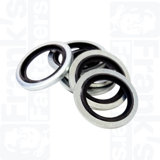M10 x 16mm x 1.5mm Bonded Sealing Washer, Aluminium