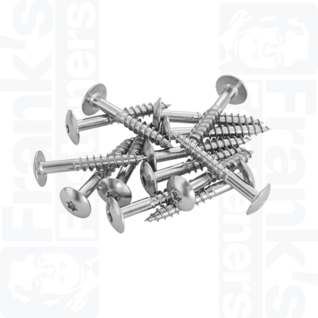 4.8 x 25mm Facade Screw, Stainless Steel A4