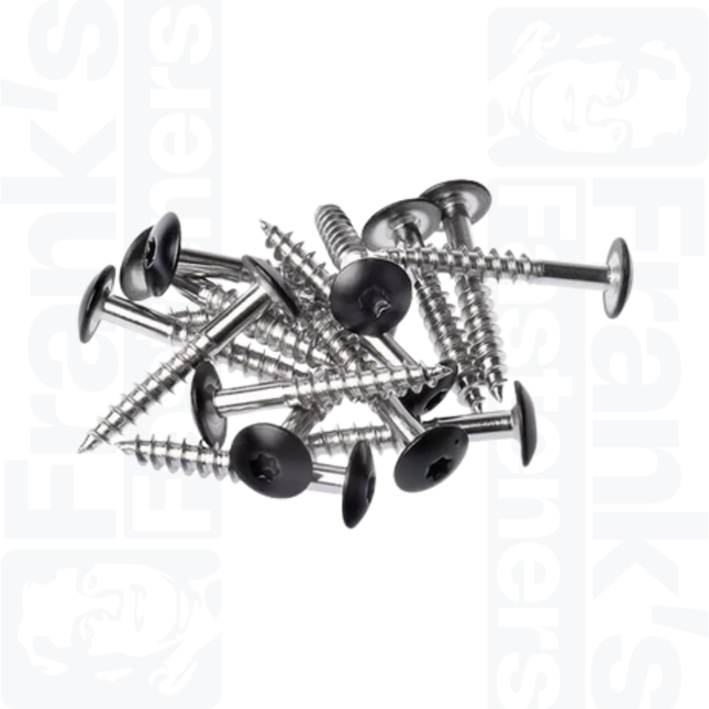 4.8 x 38mm Facade Screw Black, Stainless Steel A4