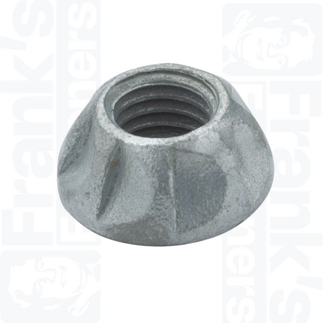 M10 Kinmar® Permanent Nut - Case Hardened Steel Geomet® (Pack of 100)