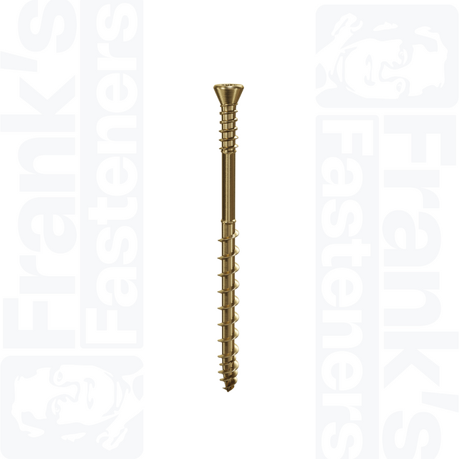 3.5 x 25mm Lost-Tite® Tx Countersunk Screw, Yellow (200)