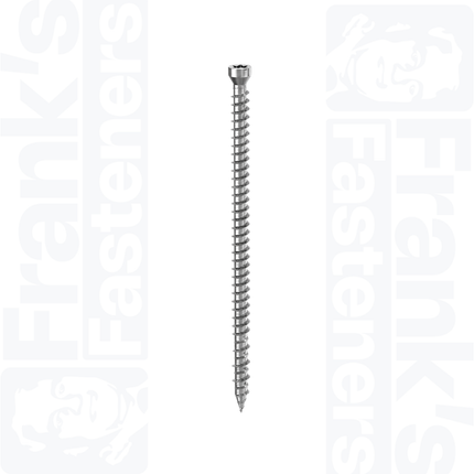 7.5 x 52mm Self Tapping Tx Cylindrical Head Screw, Zinc Plated