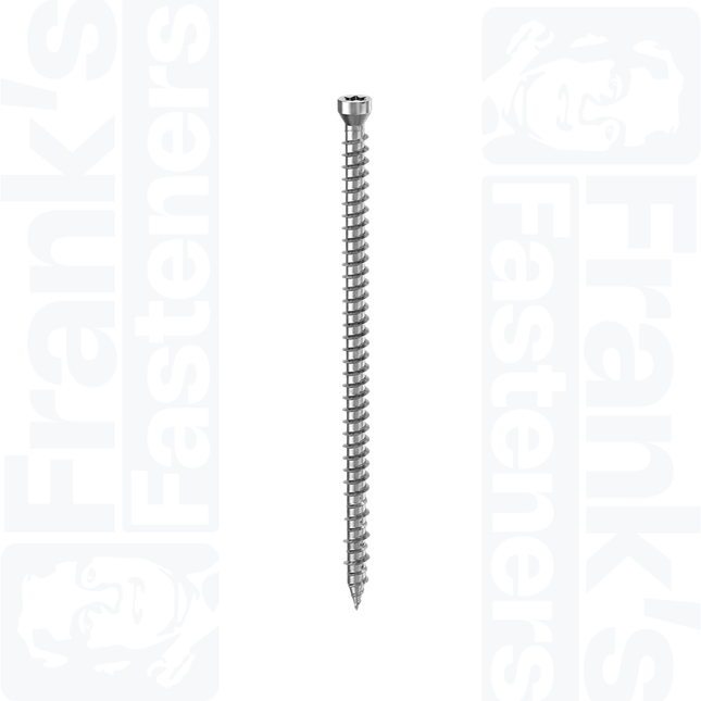 7.5 x 112mm Self Tapping Tx Cylindrical Head Screw, Zinc Plated