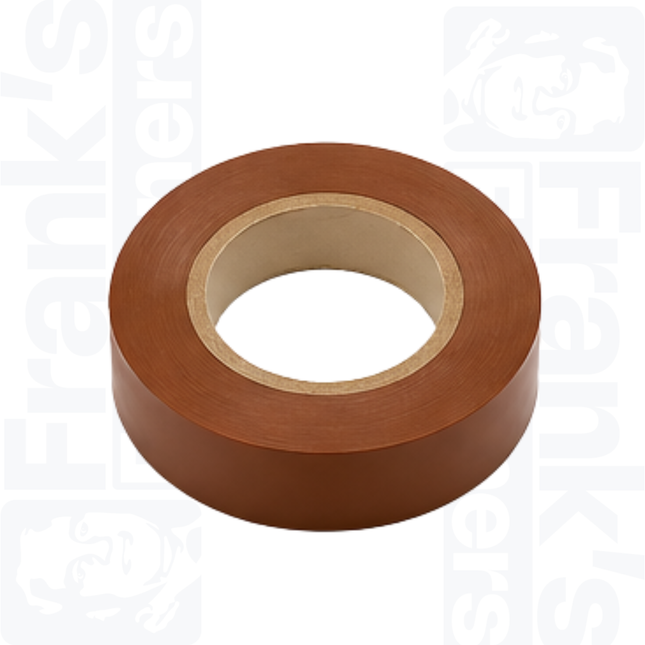 Brown PVC Insulation Tape, 20m x 19mm