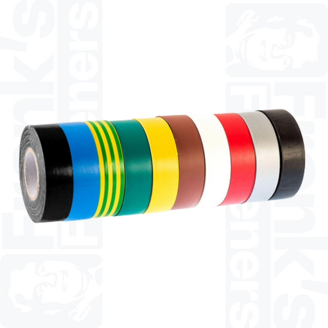 20m x 19mm Mixed PVC Insulation Tape