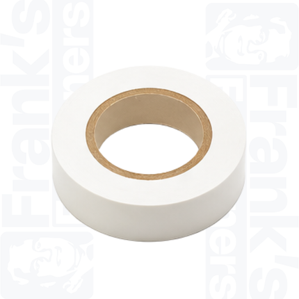 White PVC Insulation Tape, 20m x 19mm