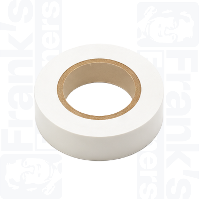 White PVC Insulation Tape, 20m x 19mm