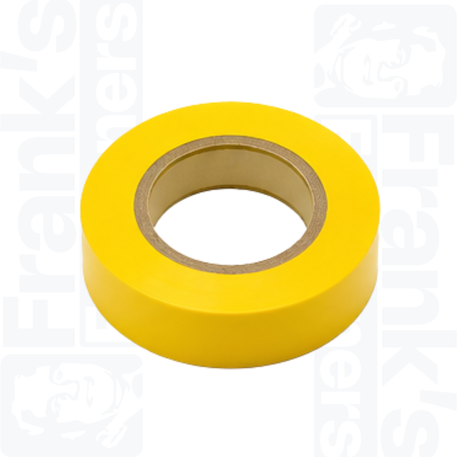 Yellow PVC Insulation Tape, 20m x 19mm