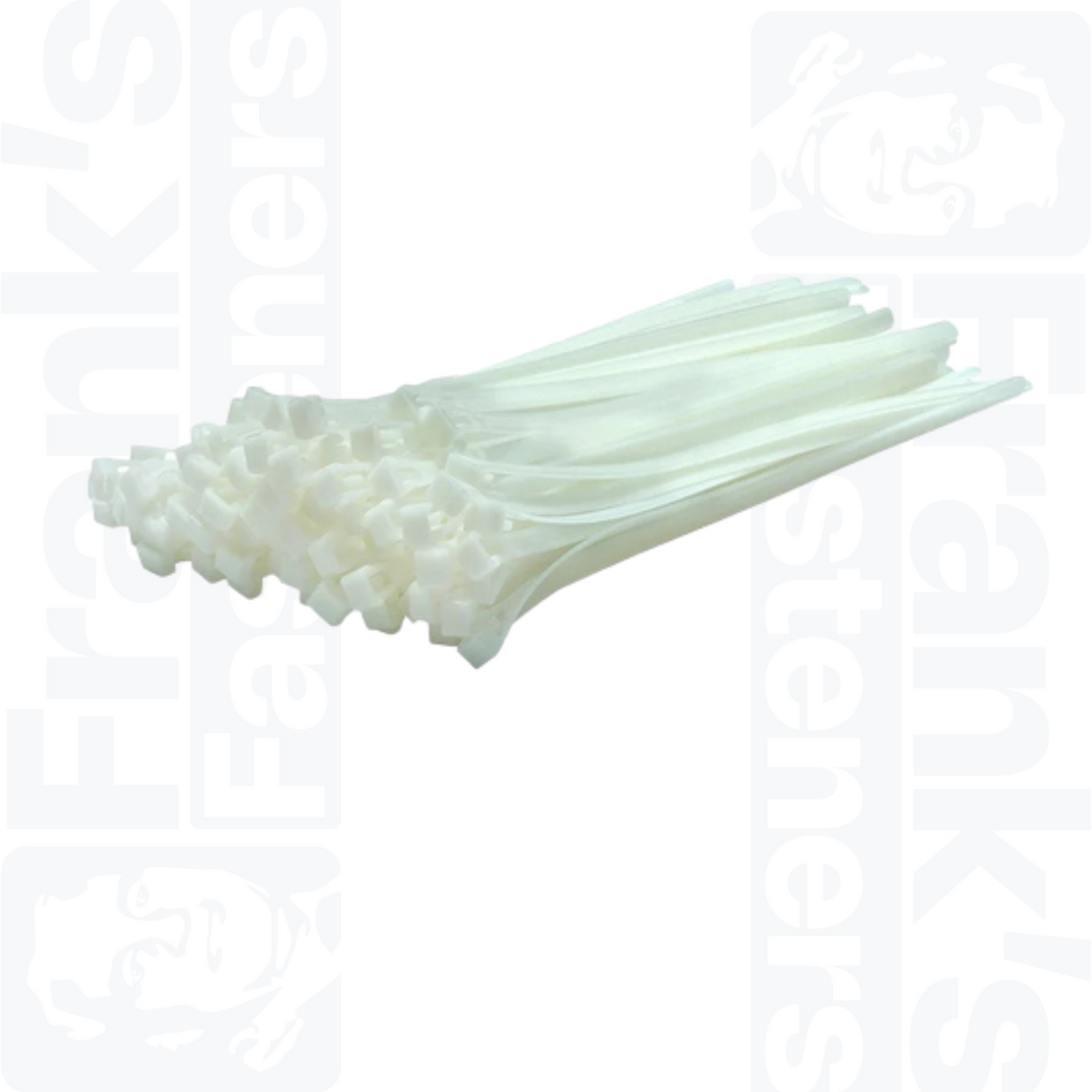 200mm x 4.8mm Natural Releasable Extended Tooth Cable Ties (Pack of 100)