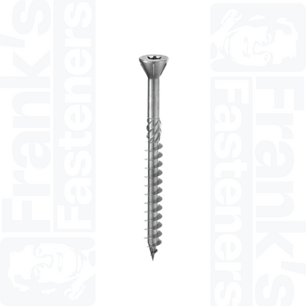 5 x 80mm Small Head Tx Countersunk Screw, Zinc Plated