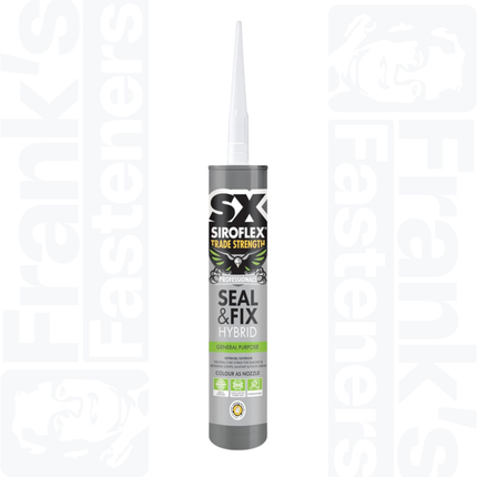 SX Siroflex Professionals Seal & Fix Hybrid Adhesive, White 290ml