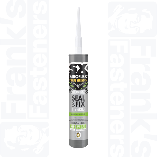 SX Siroflex Professionals Seal & Fix Hybrid Adhesive, White 290ml