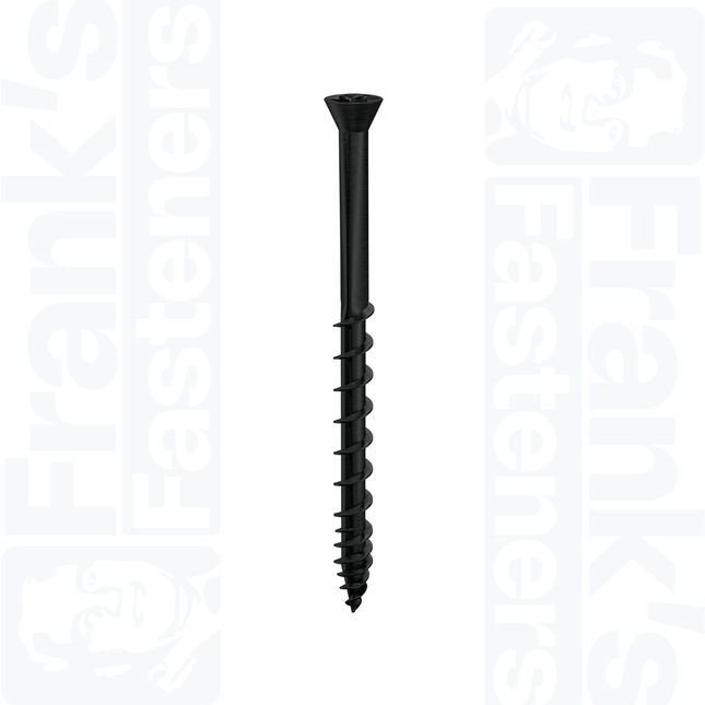 3.5 x 49mm Tongue-Tite® Plus Tx Countersunk Screw, Black Stainless (200)